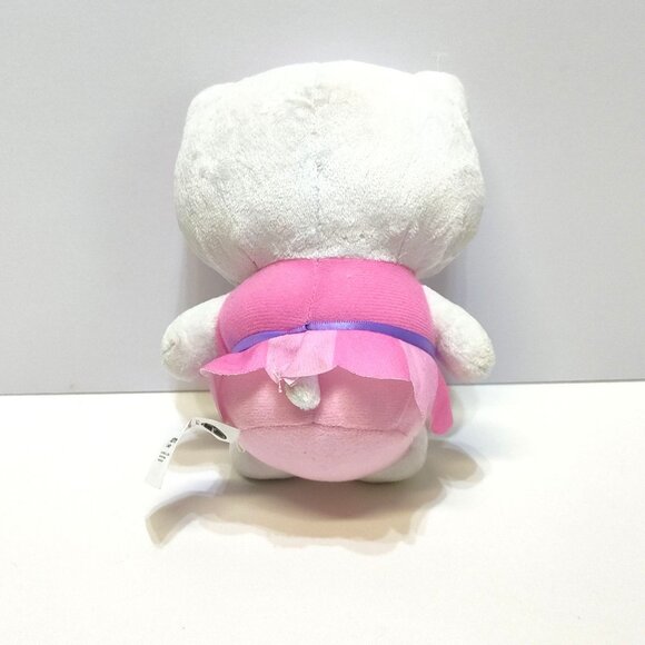 Hello Kitty Plush Stuffed Toy Pink Dress Bow 7" Soft Collectible By Sanrio 2022 - Picture 2 of 4